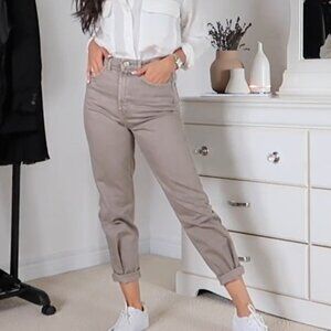 Zara - HW Kick Jean in Taupe - Size 6 NWT